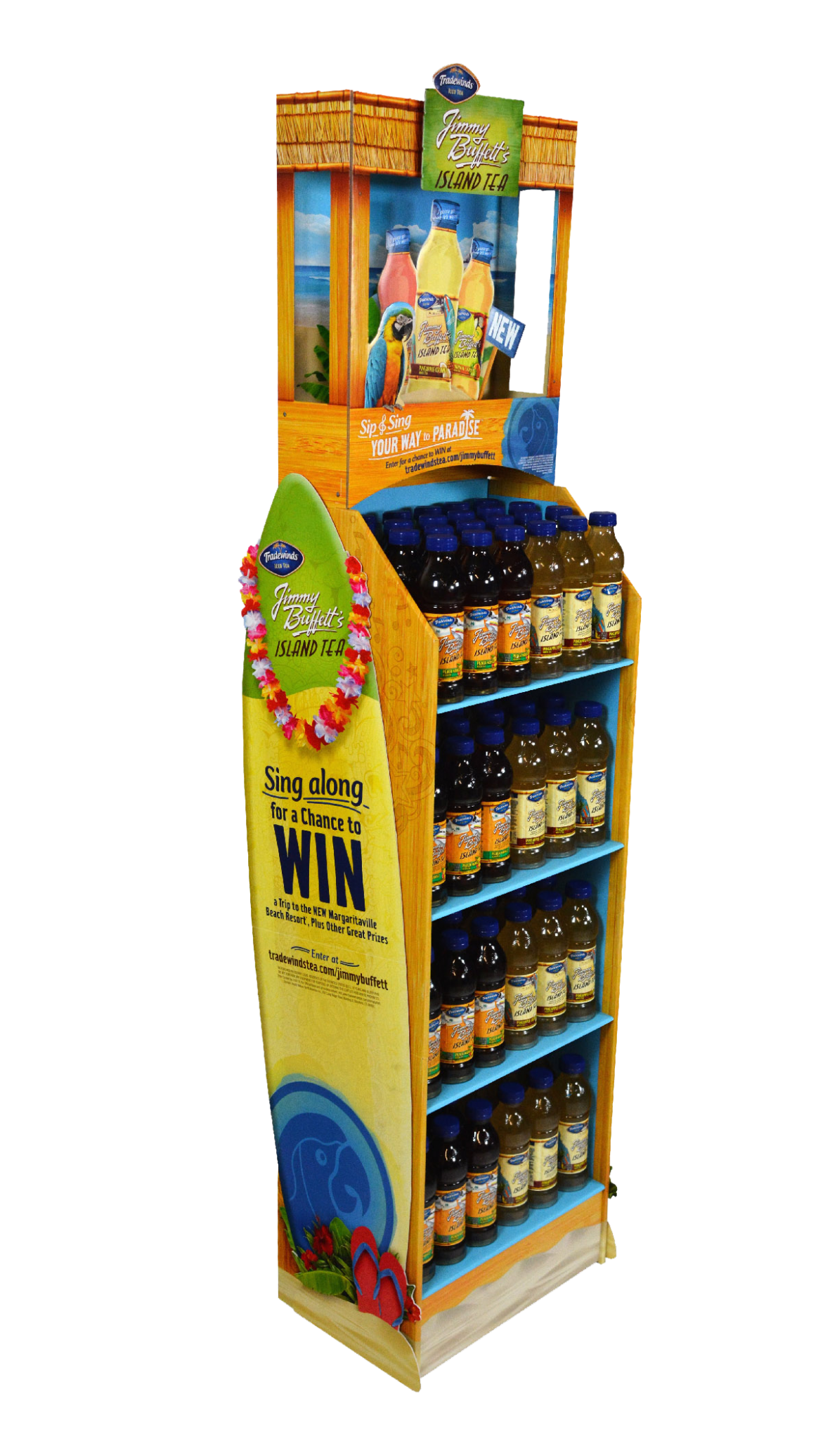 beverage floor display stand