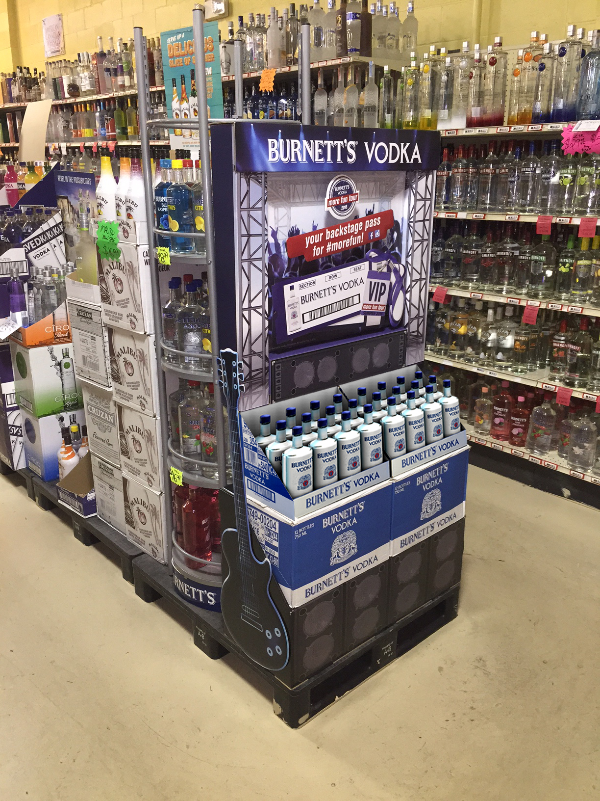 2015 Burnett's Vodka Display