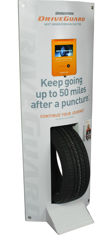 bridgestone tire specialty floor display
