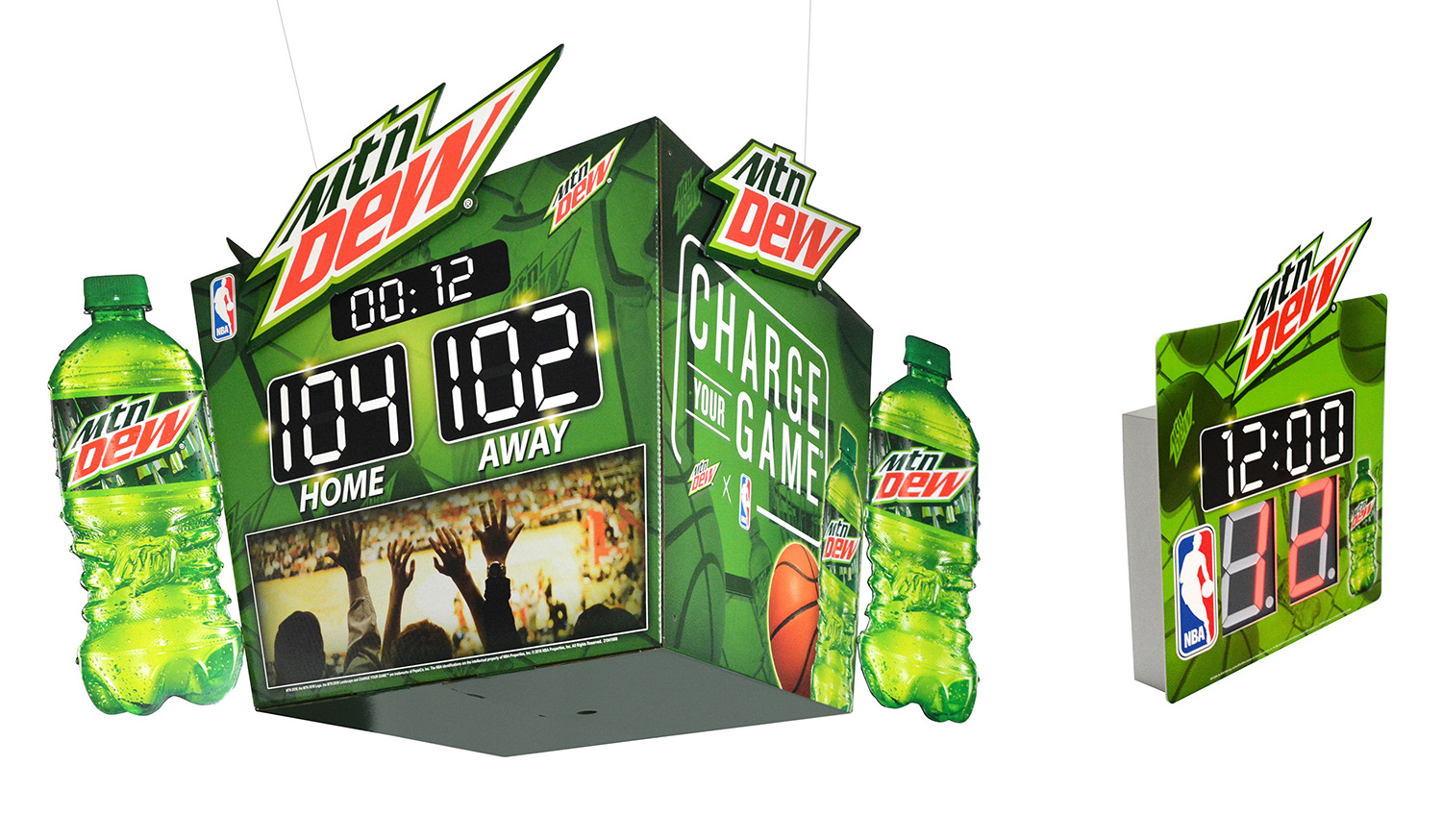 Mountain Dew Hanging Signage Scoreboard