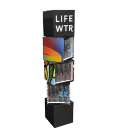 <h4>Silver: PepsiCo LIFE WTR Stacked Cube Display</h4>