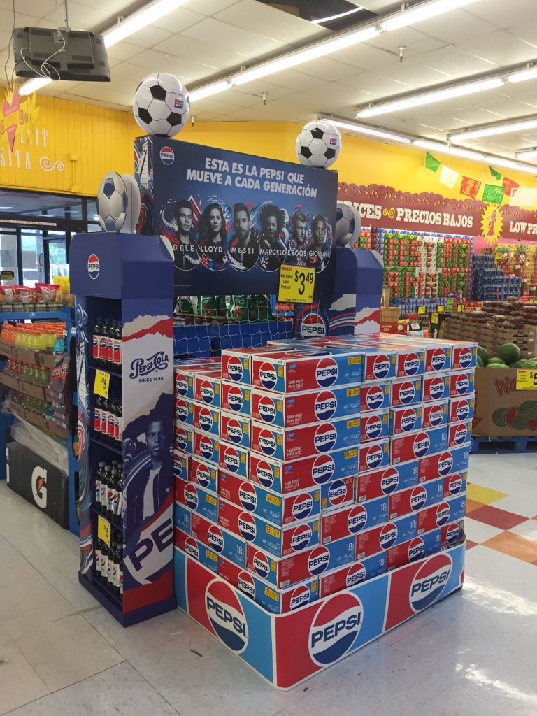 <h4>Pepsi® Generations Hispanic Soccer Merchandiser/Spanner</h4>