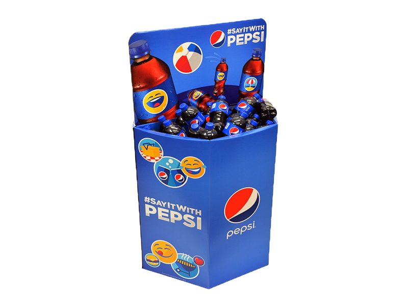 Pepsi Emoji Dump Bin