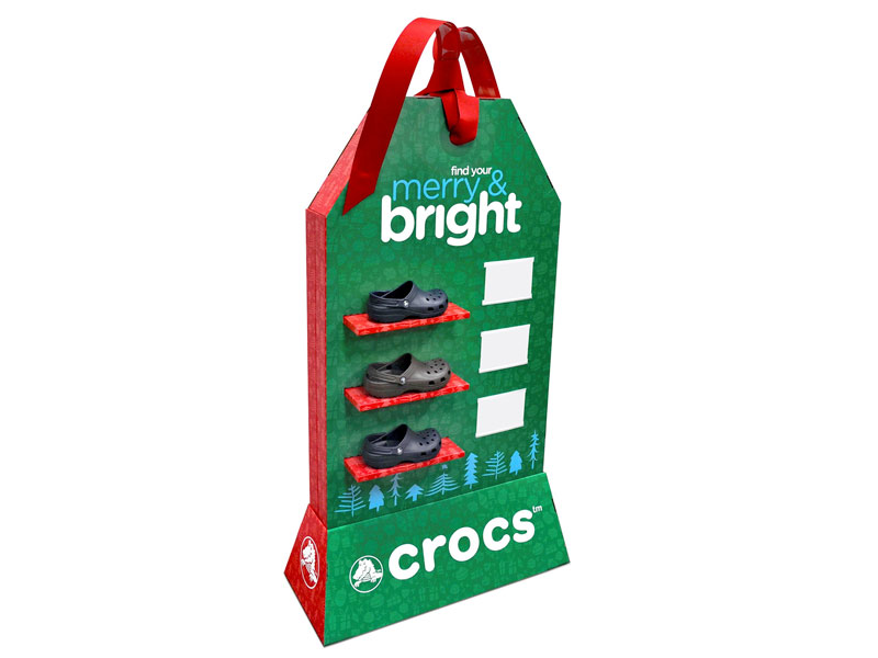 crocs floor display stand