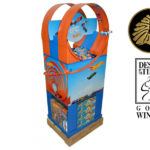 Interactive hot wheels quarter pallet display