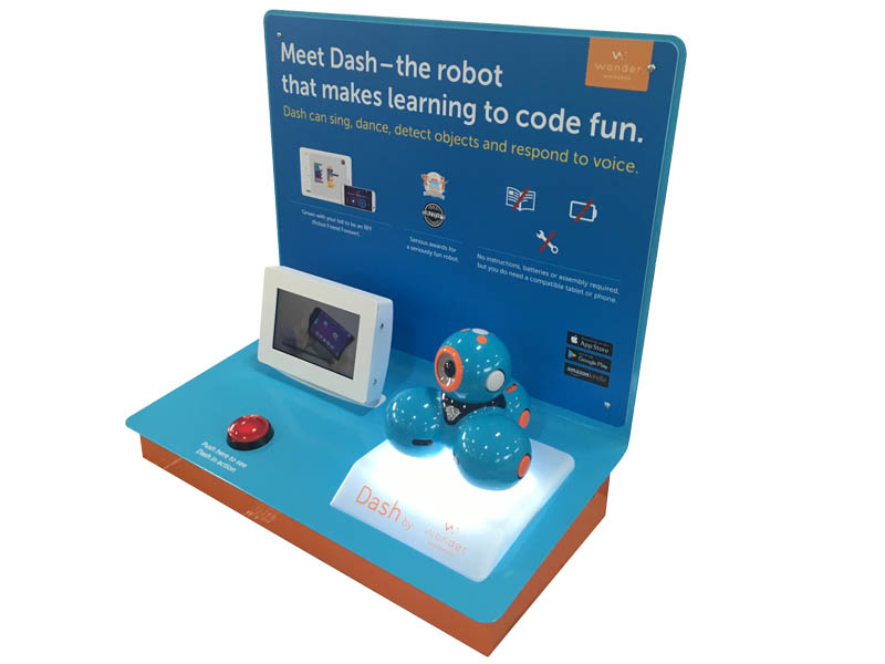 Dash dot interactive display