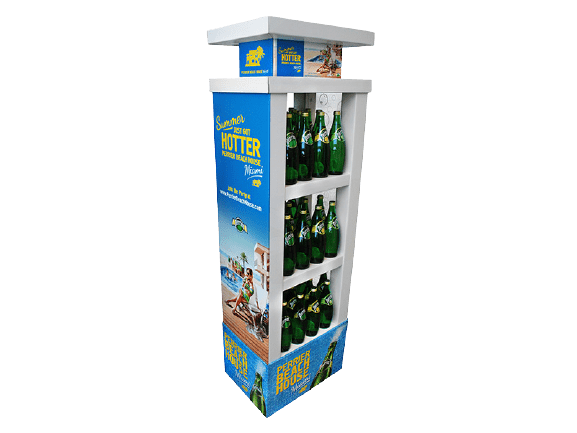 Perrier beach house merchandiser display