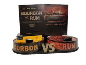 <h4>Camacho Bourbon vs. Rum Countertop Display</h4>