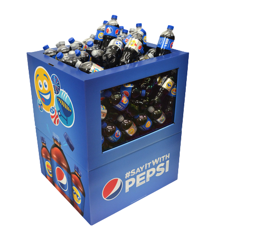 Pepsi dump bin display