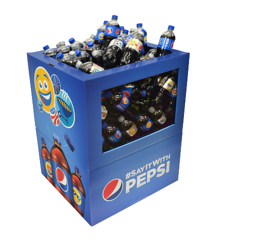 Pepsi dump bin display