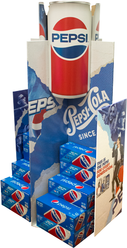 Pepsi case stacker display