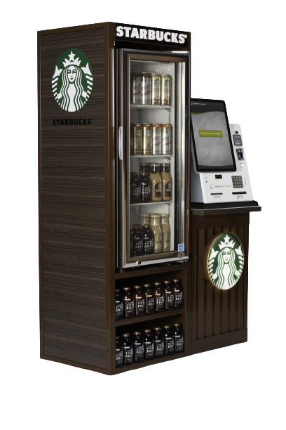 <h4>Starbucks Micro Market Kiosk Display</h4>