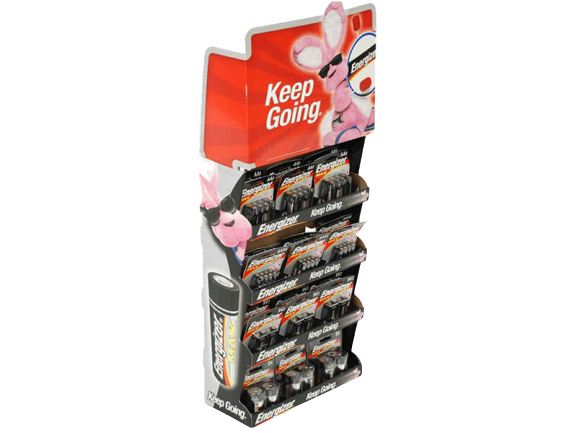 Energizer battery floor display