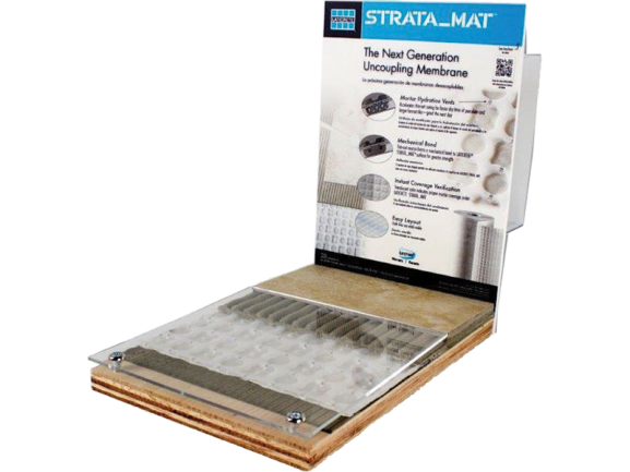 Strata Mat Wood Counter Display