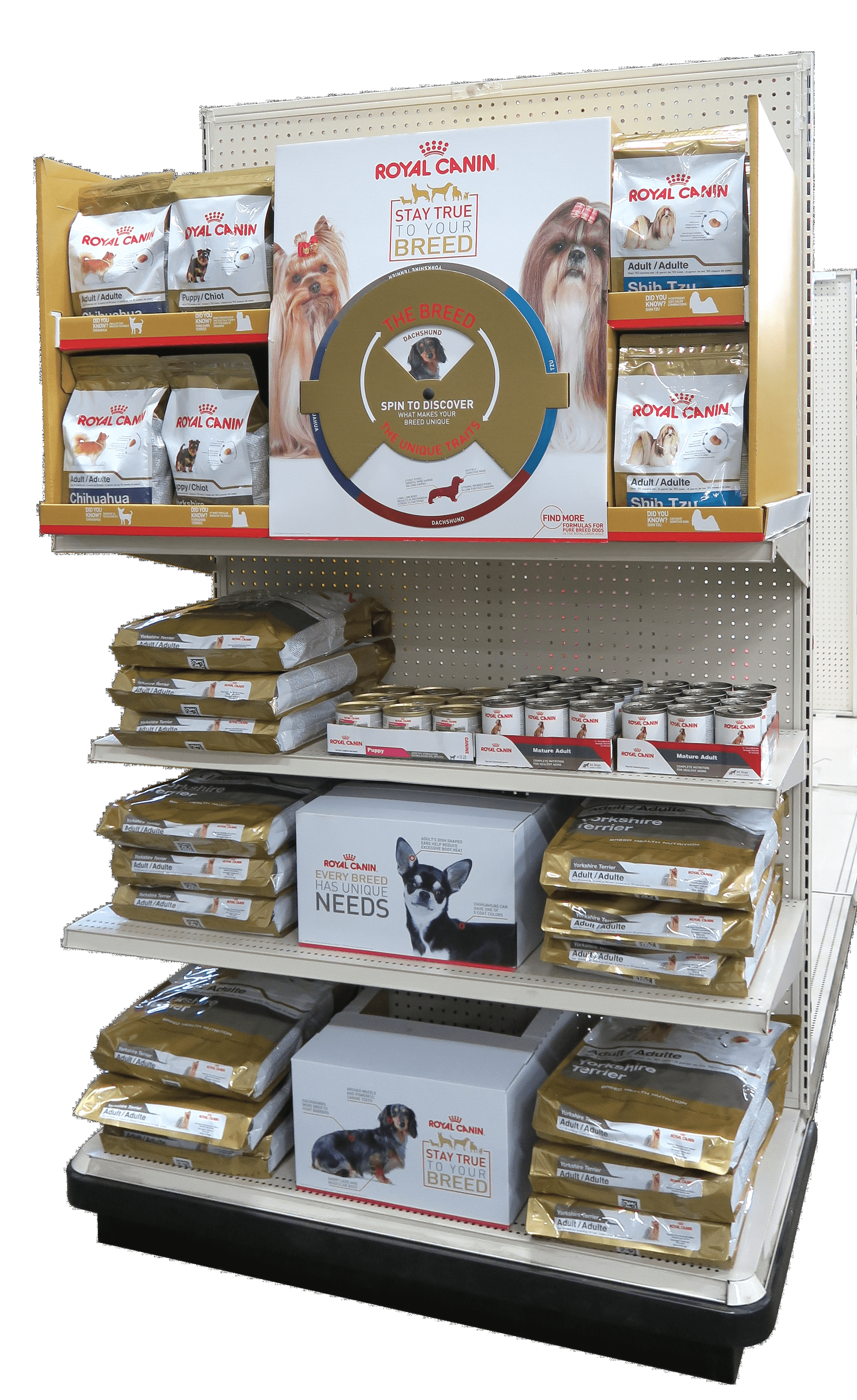 Royal Canin end cap display
