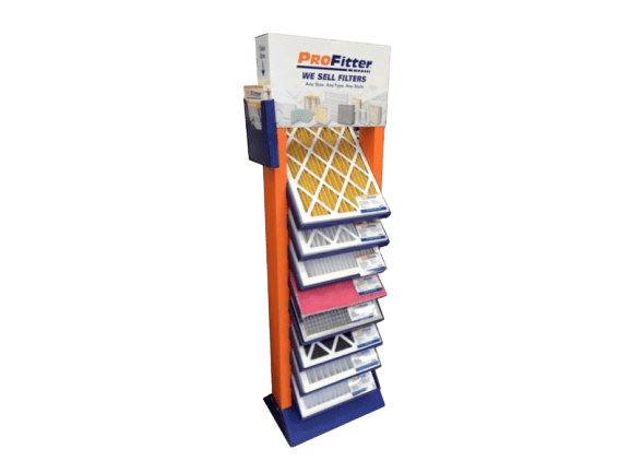Multi-tiered filter display stand