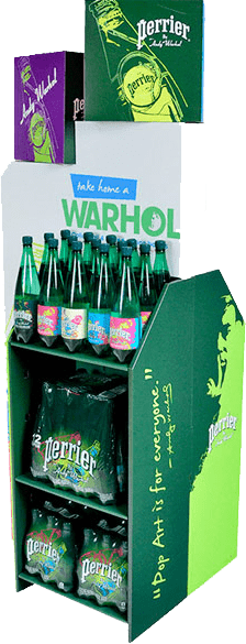 Beverage display solution for Perrier