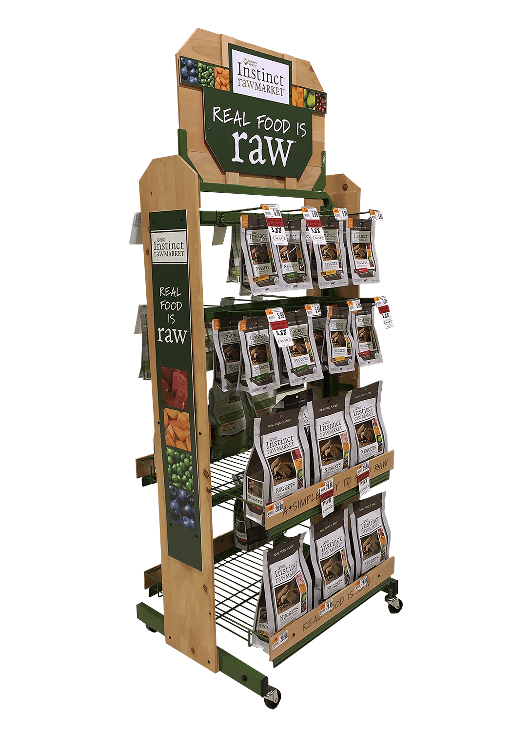 Instinct Raw Market natural foods product display