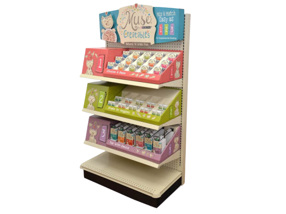 Purina Muse multi-tiered display