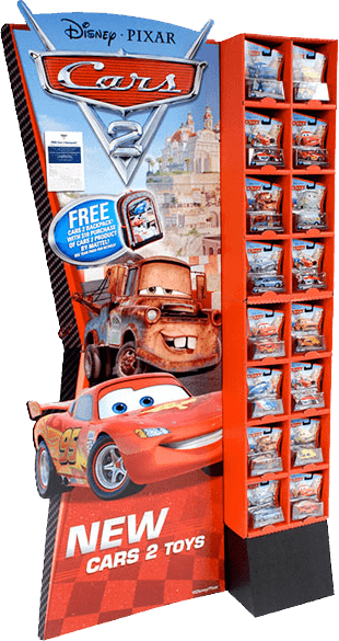 Pixar Cars 2 Product Display