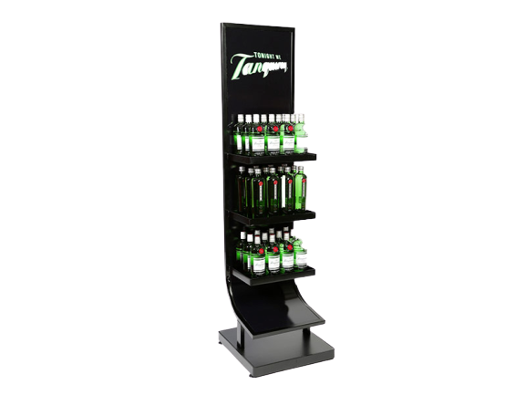 Tanqueray multi-tiered display stand