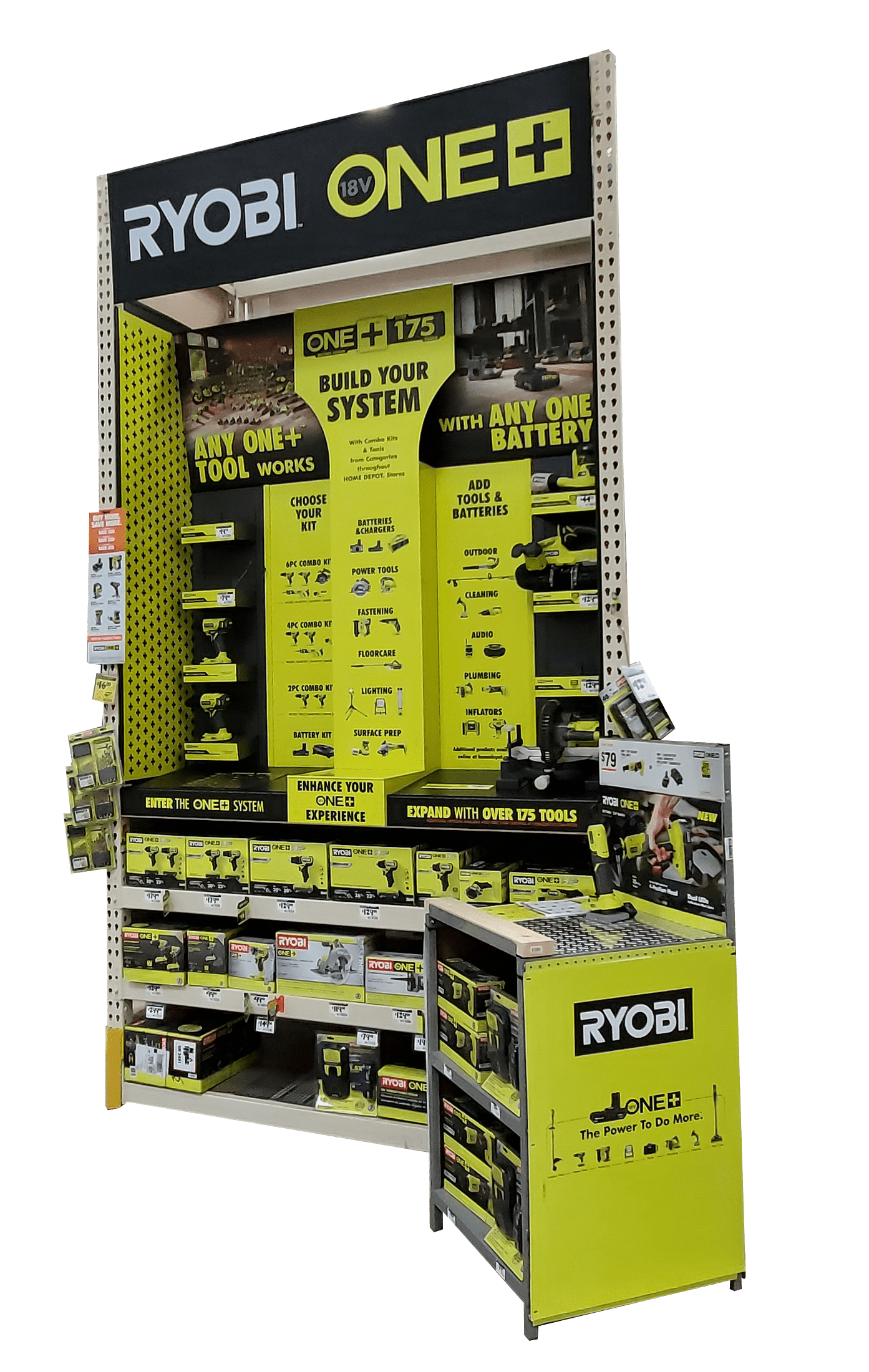 Ryobi One Endcap Display