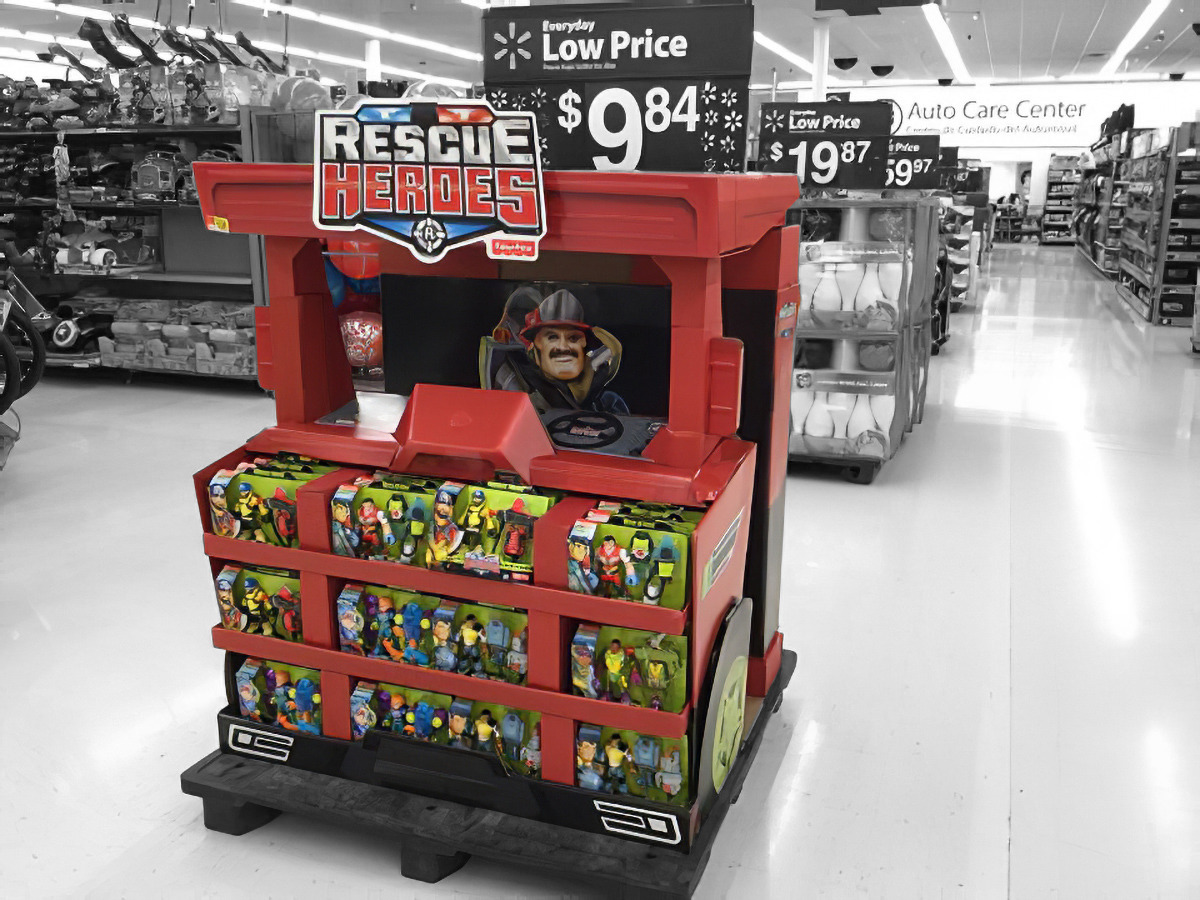 specialty store display for toy in Walmart