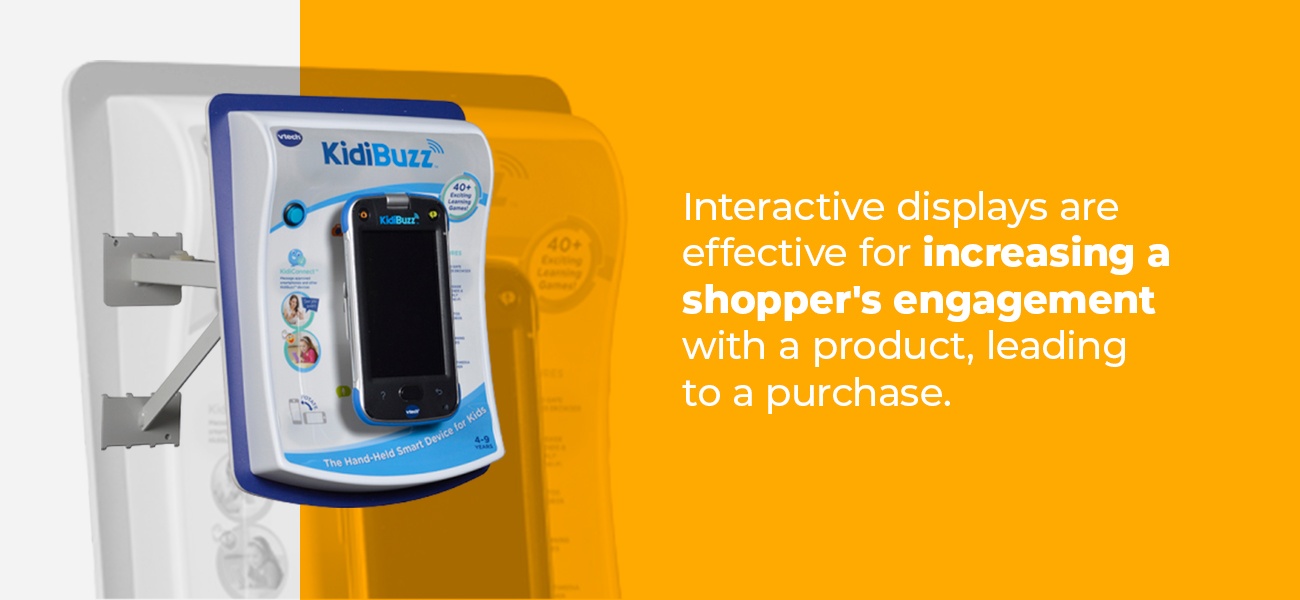 use interactive displays for impulse buys