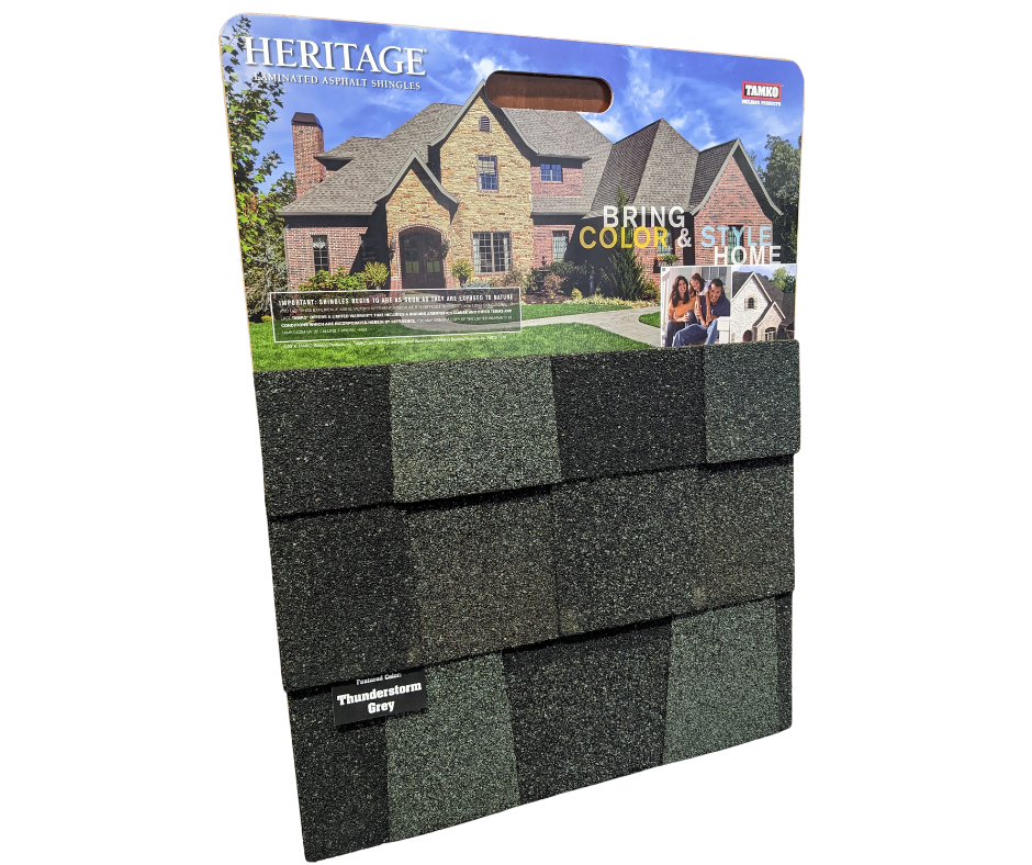 Roofing and shingle sample board display board