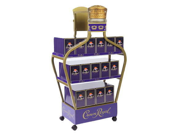 corwl royal beverage display cart
