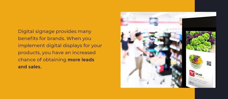 digital signage provides many benefits