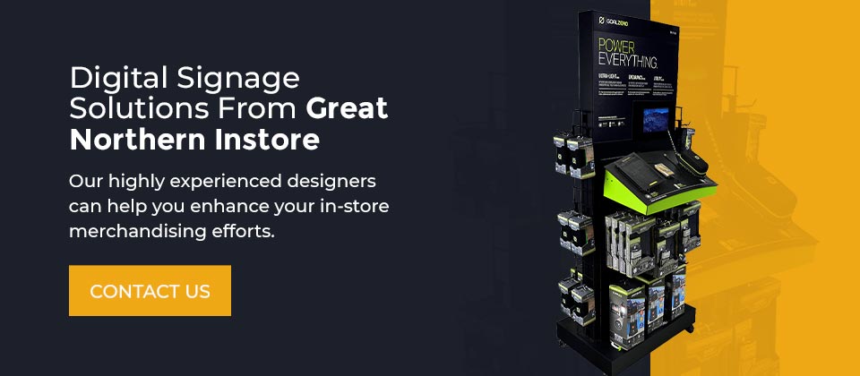 get digital signage solutions from Great Northern Instore