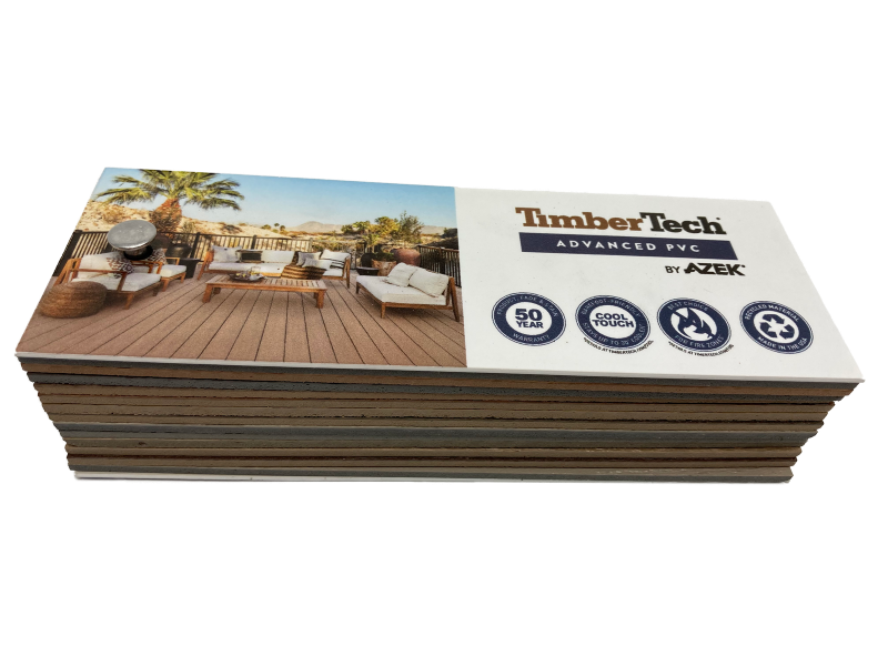 TimberTech Azek decking material fan deck